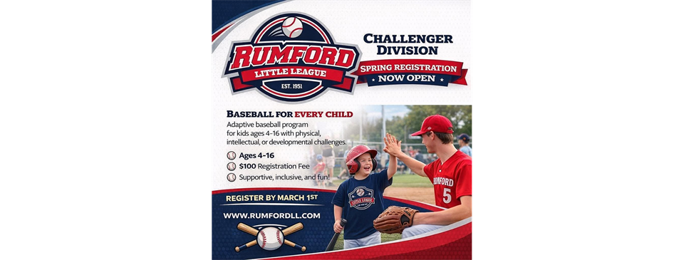 Rumford Little League adds new Challenger Division!