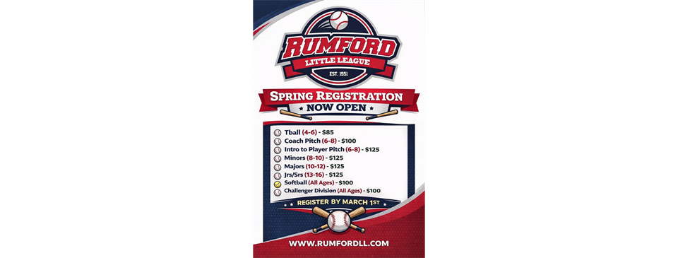 Spring 2026 Registration Open Dec. 15 - March 1